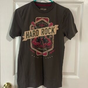 EUC - Hard Rock Cafe MEN'S TWIN GUITAR APPLIQUE TEE